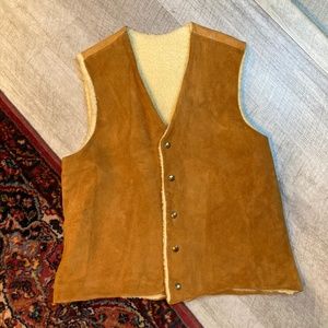 1970s Vintage Leather, Suede & Shearling Vest